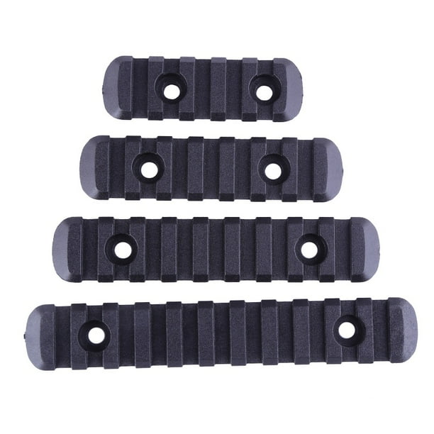4pcs M-LOK Polymer Rifle Picatinny Weaver Rail Section Set guard Accessories